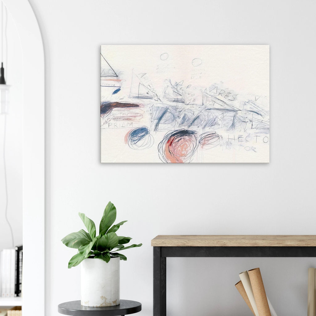 Fifty Days at Iliam. Ilians in Battle Canvas | Cy Twombly Canvas | Cy Twombly Store