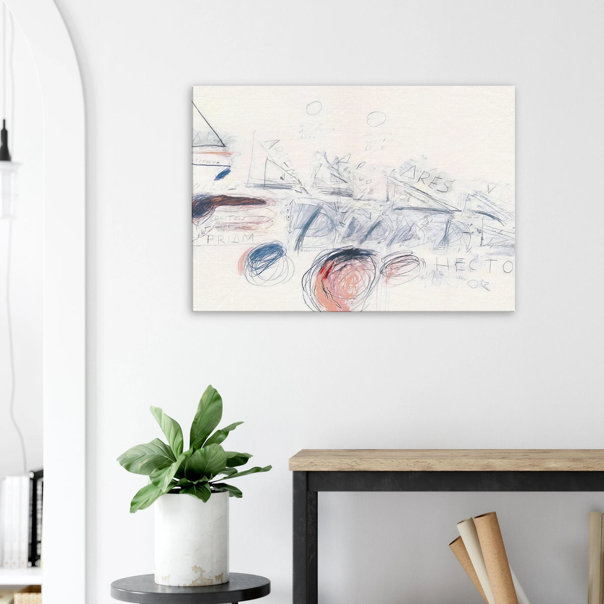 Fifty Days at Iliam. Ilians in Battle Canvas | Cy Twombly Canvas | Cy Twombly Store