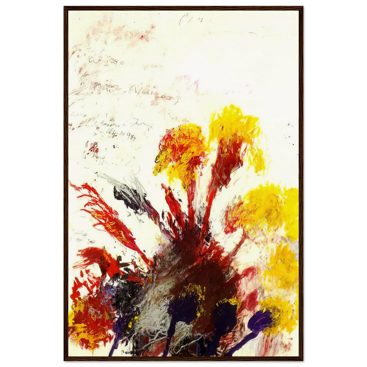 Summer Madness Framed Poster | Cy Twombly Framed Prints Wall Art | Cy Twombly Store