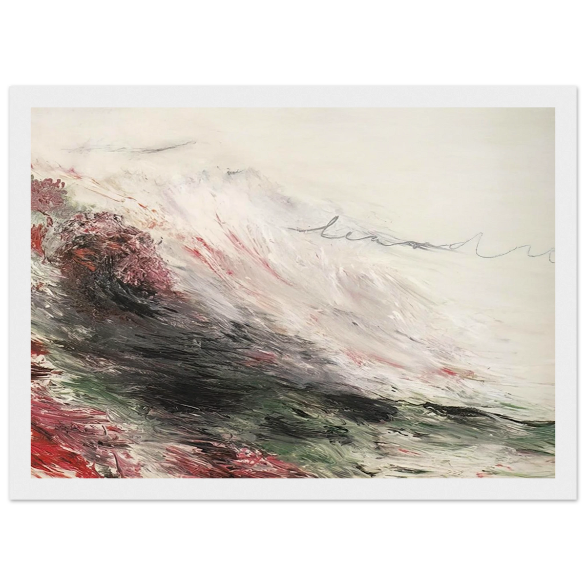 Hero and Leandro  A Painting in Four Parts  Part I Framed Poster | Cy Twombly Framed Prints Wall Art | Cy Twombly Store