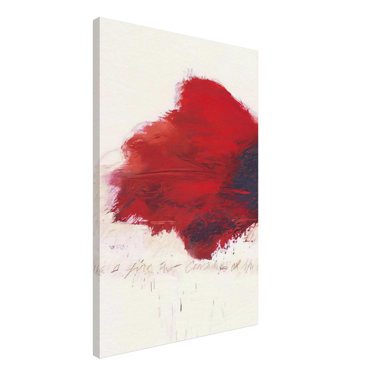Fifty Days at Iliam. The Fire that Consumes All before It Canvas | Cy Twombly Canvas | Cy Twombly Store